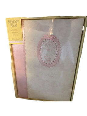 C.R. Gibson Heaven Sent Girl Memory Book Pink/White “Thank Heaven”